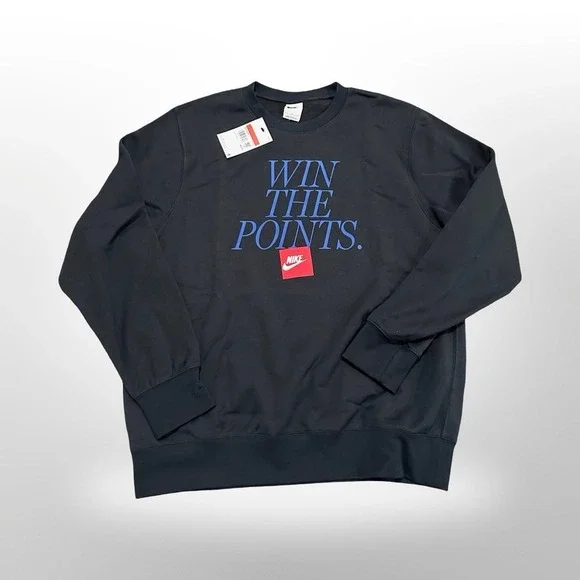 Nike Basketball "Win The Points" Crewneck Sweatshirt Large Black NWT IM7731 - Picture 3 of 8
